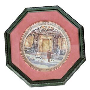 Trisha Romance "Harrop Homestead" Framed Collector Plate No. 2658